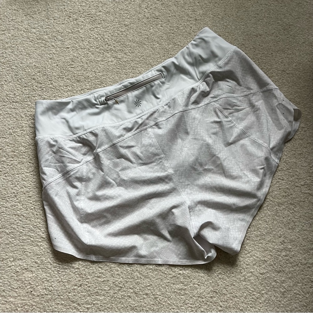 Athleta Run With It Short 3’ White Python - Picture 4 of 6